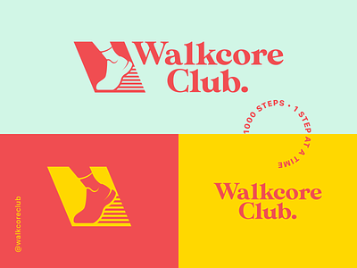 Walkcore Club art branding branding design design icon icons illustration illustrations logo logo design logodesign vector