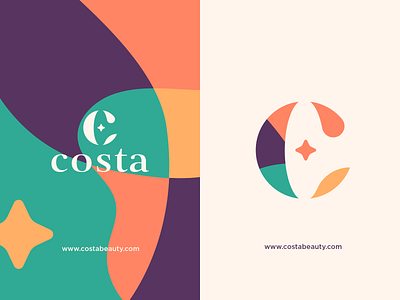 Costa Beauty | Logo Concept beauty branding cosmetics design icon illustration logo logo designer logodesign monogram monogram logo vector