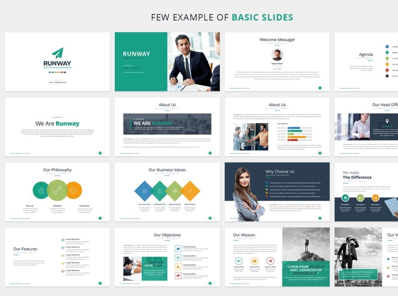 RUNWAY PowerPoint Presentation by SlideStack on Dribbble