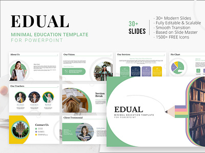 Edual – Minimal Education Template For PowerPoint business creative design edual education free presentation free template google slides powerpoint powerpoint design powerpoint presentation powerpoint template ppt ppt slides presentation presentation design presentation skills presentations public speaking template