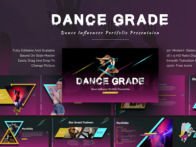 Dance Influencer Portfolio Presentation Template business creative dance dance influencer dance ppt template dance presentation design google slides modern powerpoint powerpoint design powerpoint presentation powerpoint template ppt ppt template presentation presentation design presentations slides template