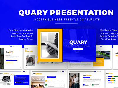 Quary - Modern Business Presentation business business presentation creative design modern business modern business template modern presentation powerpoint powerpoint design powerpoint presentation powerpoint template ppt presentation presentation design presentation skills presentation template presentations quary quary presentation template