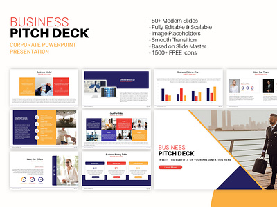 Business Pitch Deck Presentation: