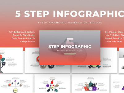 Five Step Infographic Presentation