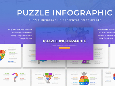 Puzzle Infographic Presentation Template For PowerPoint & Google creative google slides google slides template infographic infographic presentation infographic template modern powerpoint powerpoint design powerpoint presentation powerpoint slides powerpoint template ppt presentation presentation design presentation skills presentation slides presentation template presentations puzzle