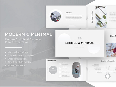 Modern & Minimal Business Plan Presentation Template