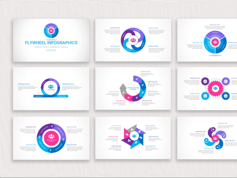 Flywheel Creative Infographic Presentation Template by SlideStack on
