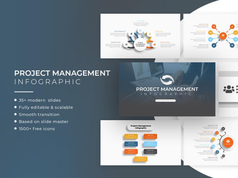 Project Management Infographic Presentation Template by SlideStack on ...