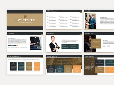 Law Center PowerPoint Presentation Template