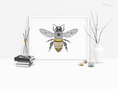 Bee - Illustration artwork bee digital illustration drawing illustration