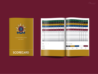 "Cam Ranh Links" Project (Scorecard) cam ranh links golf resort golf resort branding graphic design scorecard scorecard design