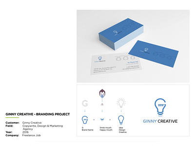 GINNY CREATIVE - Branding Project agencylogo brandingidentity gclogo ginnycreative ginnycreativelogo graphicdesign logo logodesign namecard namecarddesign