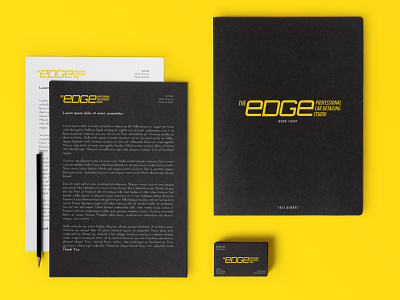 The EDGE - Branding branding design graphic design graphicdesign logo logotype stationary typography