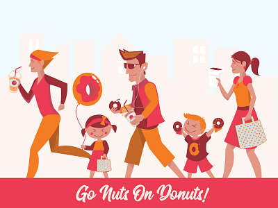 Wall graphic for a Donut Shop :) character concept character design concept creative design design donuts food graphic design graphicdesign illustration illustrator vector vectorart wallgraphic