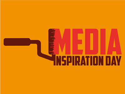 Media Inspiration Day boogaert inspiration inspiration day logo mathijs mathijs boogaert media paint paint roller poster