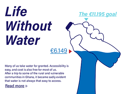 Daily UI #032 || Crowdfunding Campaign boogaert crowdfunding campaign daily daily ui 032 fundraiser mathijs ui water