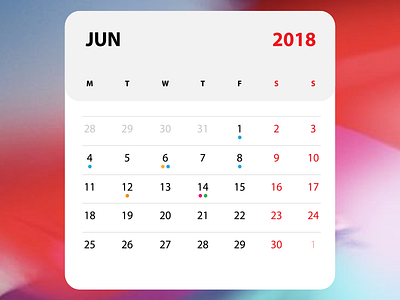 Daily UI #038 || Calendar 038 boogaert calendar daily ui date mathijs programme schedule timetable