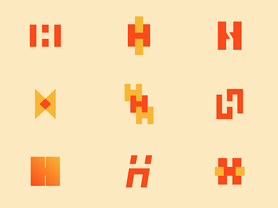 H Logo Proposals blaze fast fire h idea ideas letter logo orange proposals red strong type visual identity