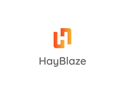 Hayblaze Logo blaze brand branding burn fire flaming free h hay hot icon logo modern negative negative space powerful vector