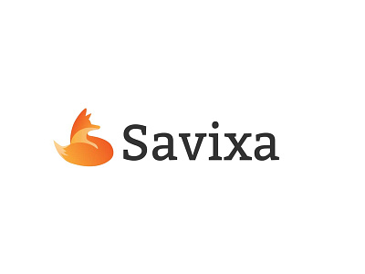 Savixa Logo brand branding design fire fox hidden illustration logo playful s style vector vixa