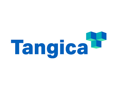 Tangica Logo 3d agency angle branding design different digital logo mark online personal perspective sharp tangle tyse