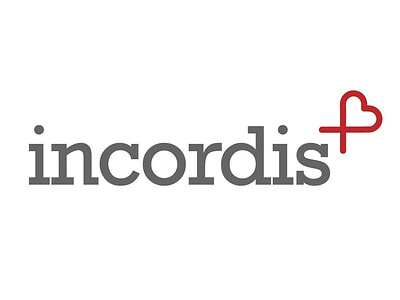 Incordis Logo branding care design health heart icon incordis kind logo plus small subtle typography tyse