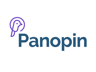 Panopin Logo accurate agency bird branding cage design icon illustration location logo mark p parrot pin sitting tyse