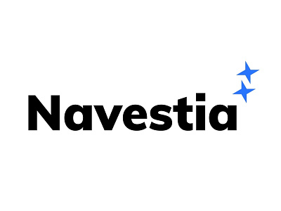 Navestia Logo branding clear hidden icon logo mark n new open shine star startup