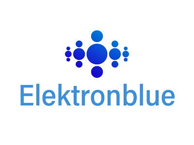 Elektronblue bubble charge design electric group icon logo mark power tyse water