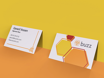 buisniness card bee business card businesscard buzz card contact design education hive logo