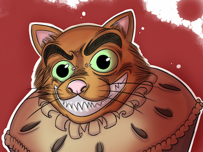 Cat Pie is just damn crazy cat commission digital art drawing pie