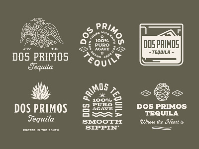 Dos Primos Merch Graphics branding country graphic design graphics illustration merch music tequila thomas rhett