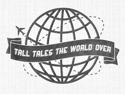Tall Tales 3 globe illustration plane ranger