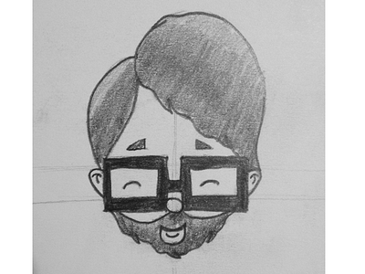 Shawn Sketch cartoons glasses hair head sketch