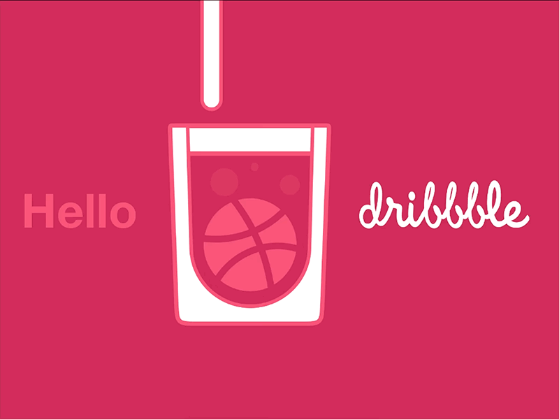 Hello, Dribbble! design flat illustration minimal ui