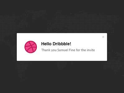 Hello Dribbble! debut dribbble invite thank you