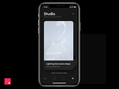 Studio's Video Walkthrough concept experiment features invision invision studio invision video ios made with studio prototype studio video walkthrough