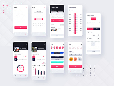 Gaming/Sports App UI app app design app designer calender dribbble game play mobile app package profile purchase purchase coin statistics ticket ui uidesign uiux upload screen user interface design ux versus