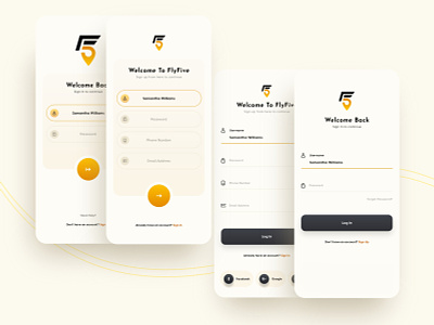 Social Relationship and Favor App Sign in/Sign up app app design cool ui credentials favor graphic design login registration sign in sign up signup social text field ui uidesign uiux user interface design ux welcome page yellow