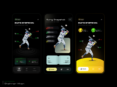 Baseball App Design | Player Statistics page