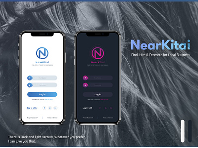 NearKitai | Local Business app app design app designer design find hire log in malaysia marketplace promote shopping ui uidesign user interface design ux