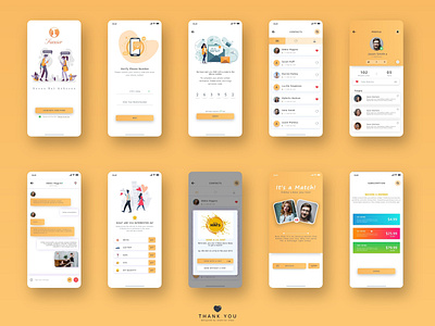 Fancier App design app app design app designer chat dating app design india otp profile subscription ui uidesign uiux user interface design ux