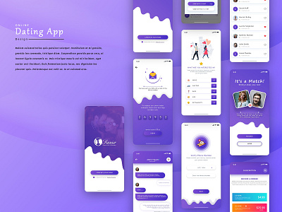 Fancier Dating App design Concept app app design app designer chatting design dribbble list love message otp code subscription ui uidesign uiux user interface design ux