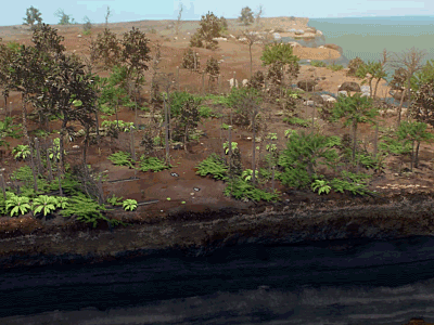Geographical Timelapse 3d animation cg earth forest layers maya sea timelapse