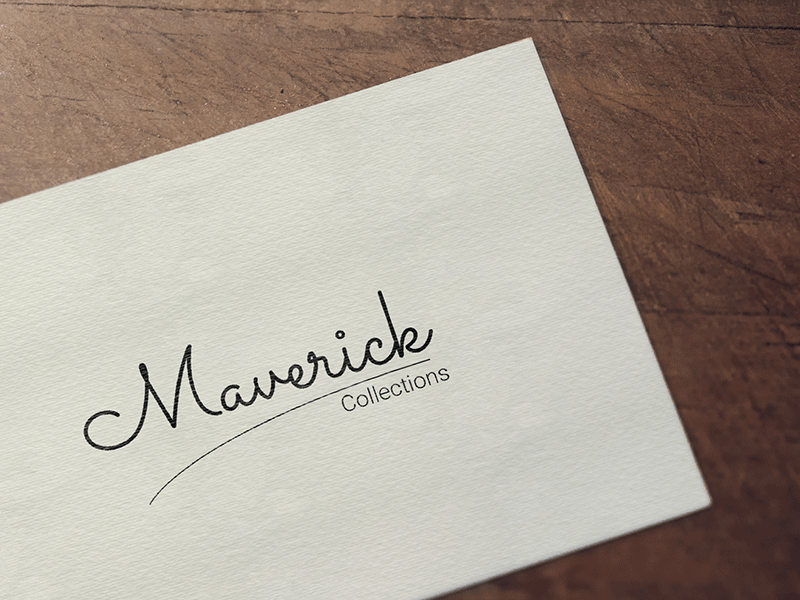 Maverick-Collections-Brand-Logo decorative elegant fashion hotel jewelry label leisure lion lion logo luxury professional