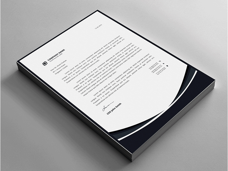 letterhead a4 ai business letterhead clean letterhead cmyk company letterhead corporate creative letterhead doc file docx easy letterhead elegant