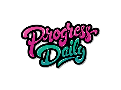 Progress Daily Lettering