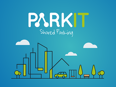 PARKIT SHARED PARKING MOBILE APP app design logo mobile ui ux