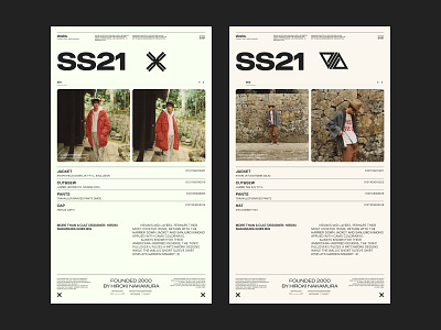 Visvim SS21 02 clothes collection fashion grid layout typography web design website