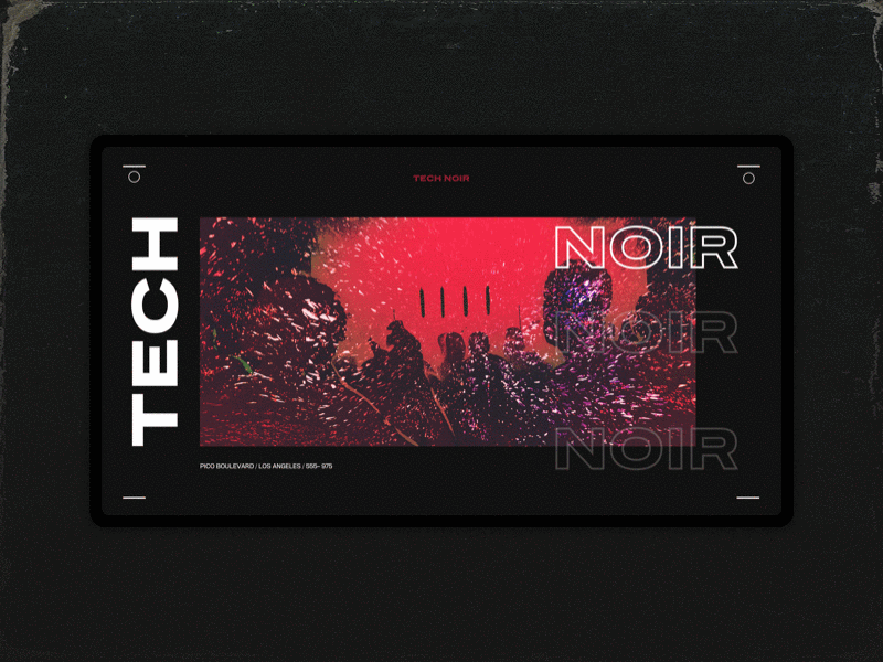 Tech Noir Alternatives 80s branding design typography ui ui design web design website